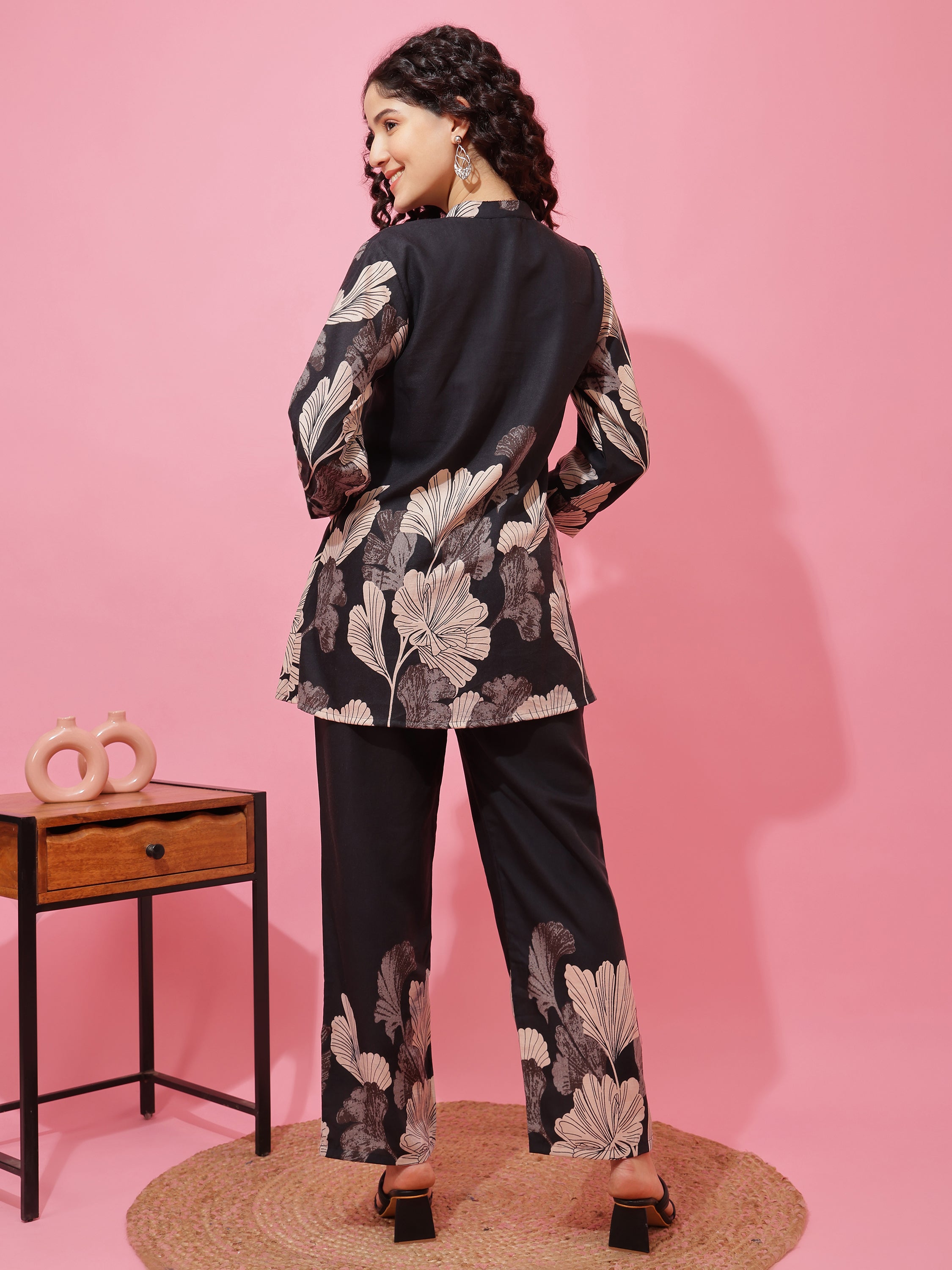 Women’s Poly Cotton Top & Pant Co-Ord Set with Relaxed Fit