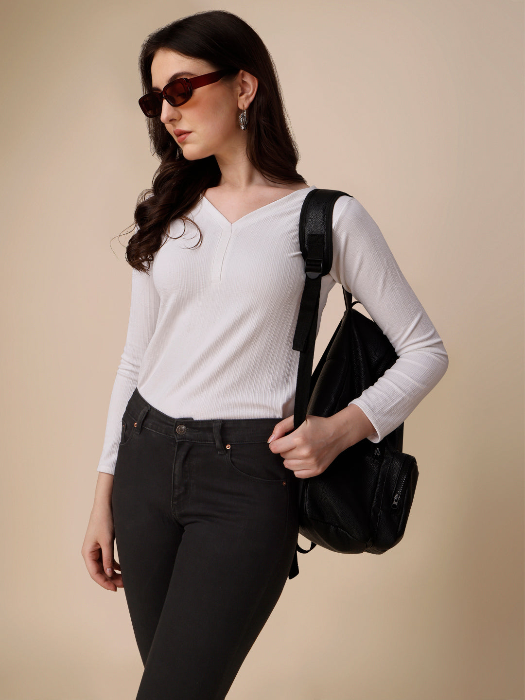 Casual Regular Sleeves Solid Women Top