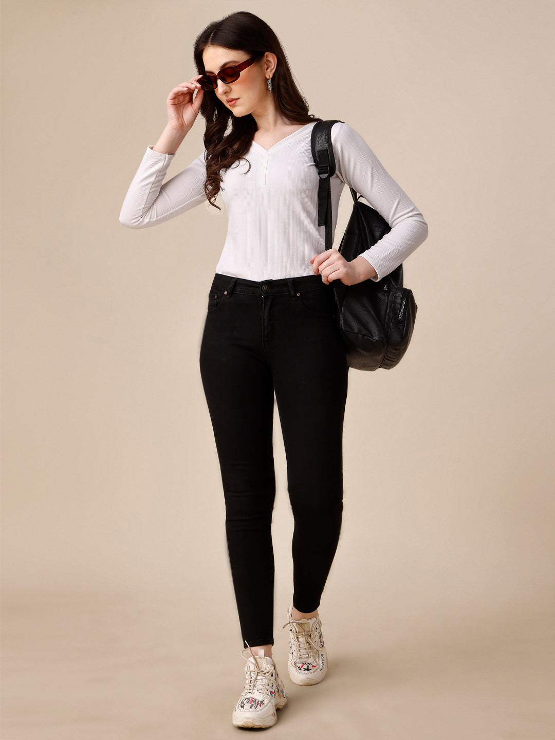 Casual Regular Sleeves Solid Women Top