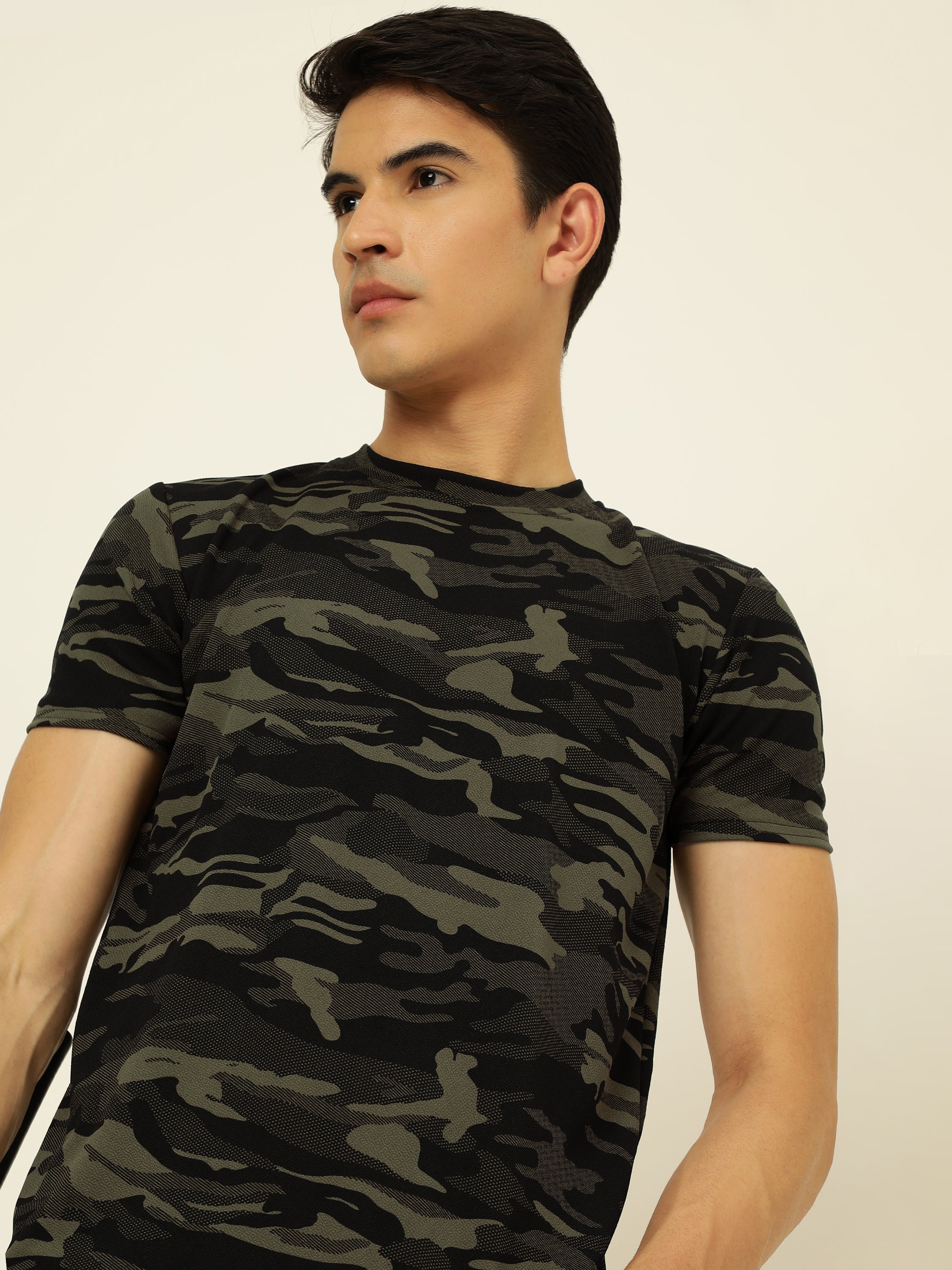 Men's Military Camouflage Regular T-Shirt