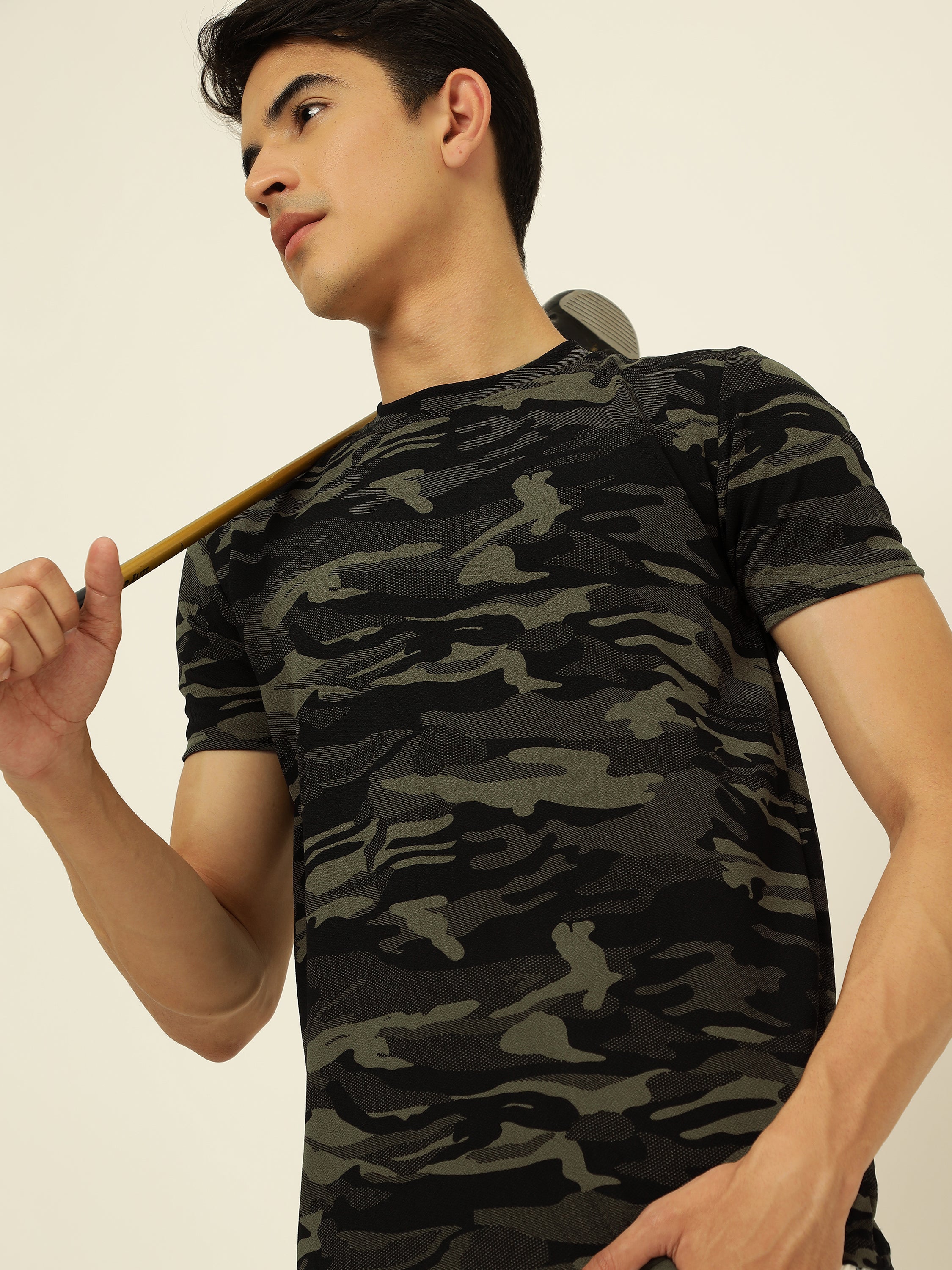 Men's Military Camouflage Regular T-Shirt