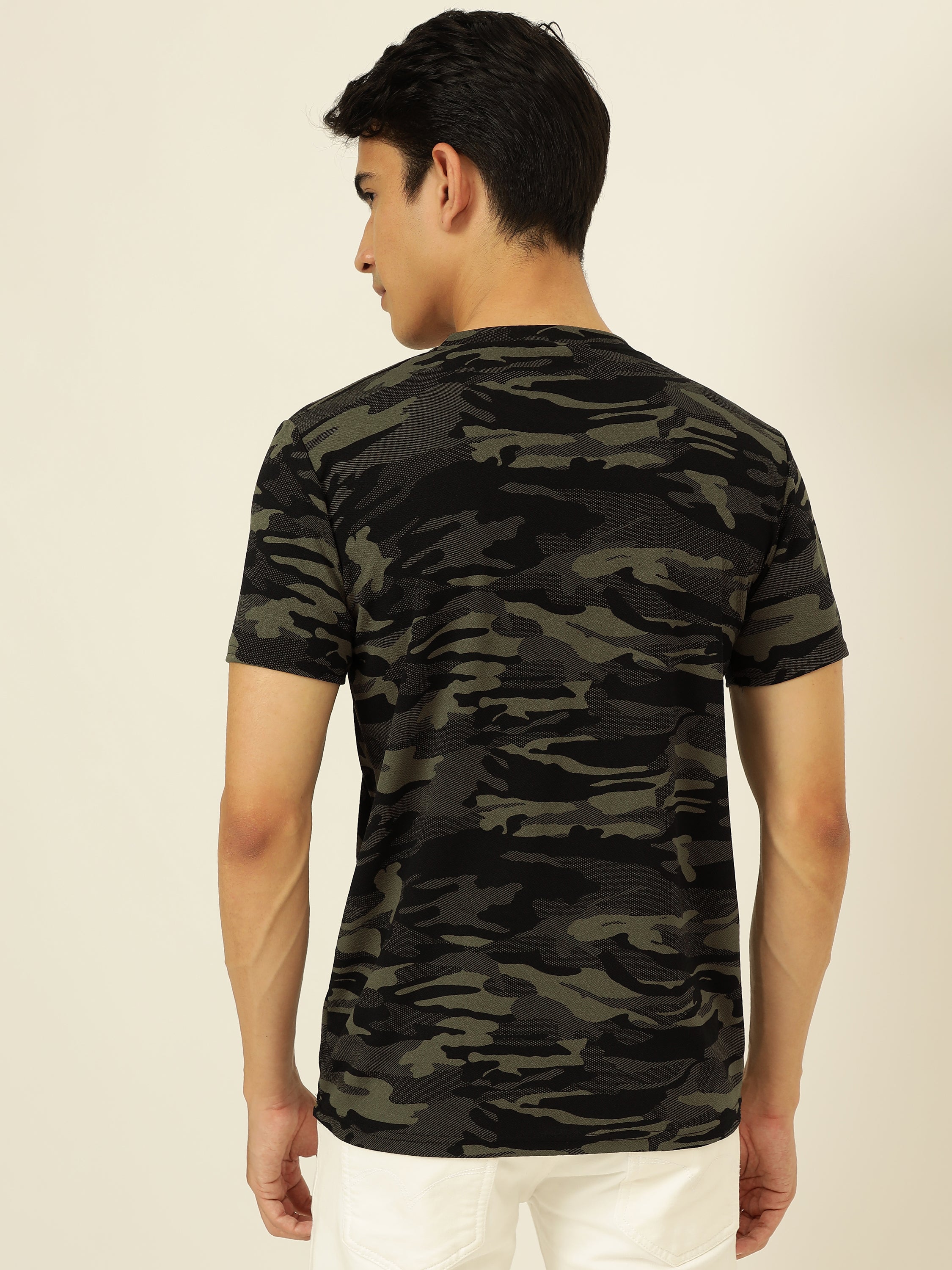 Men's Military Camouflage Regular T-Shirt