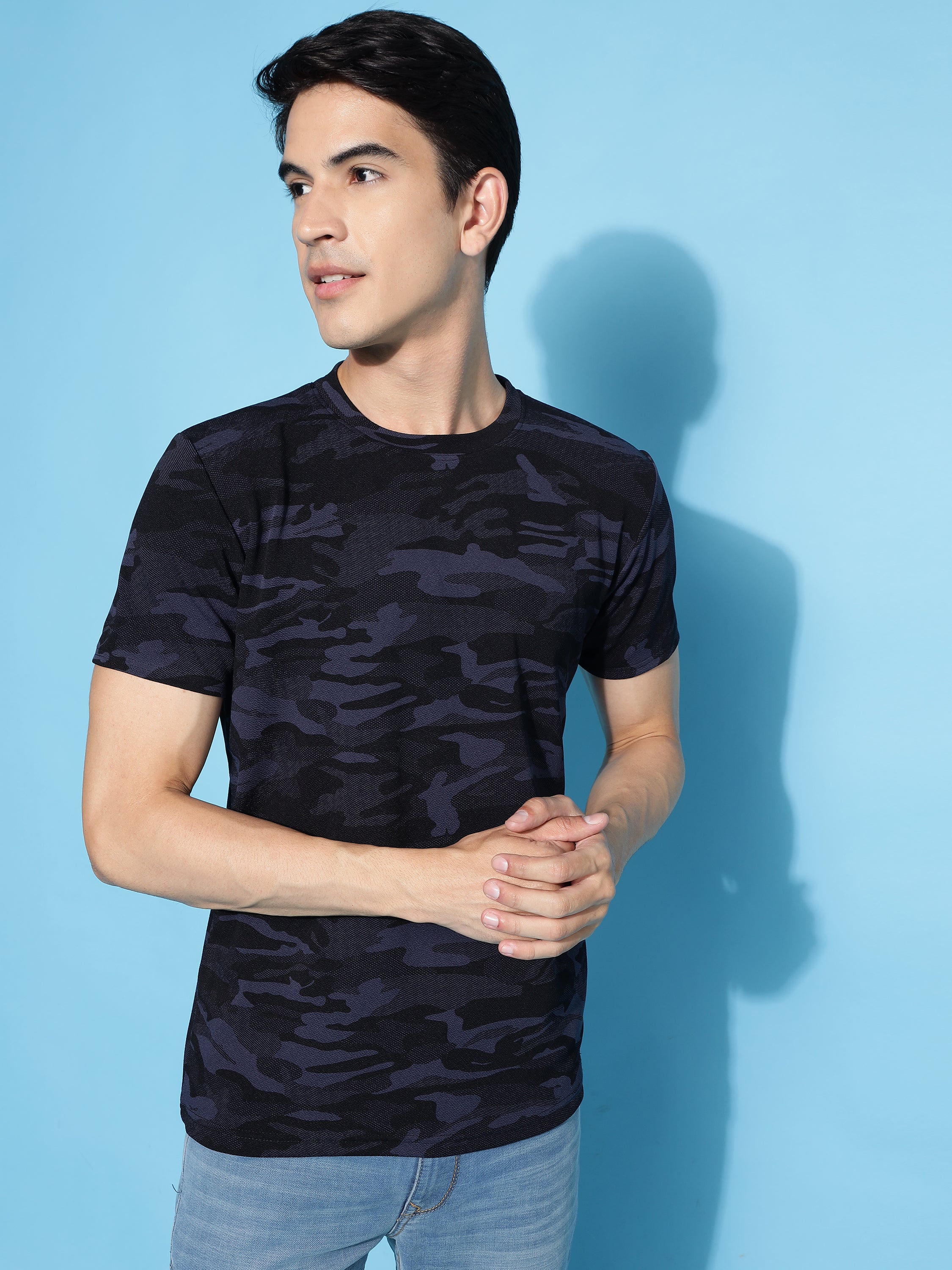 Men's Military Camouflage Regular T-Shirt